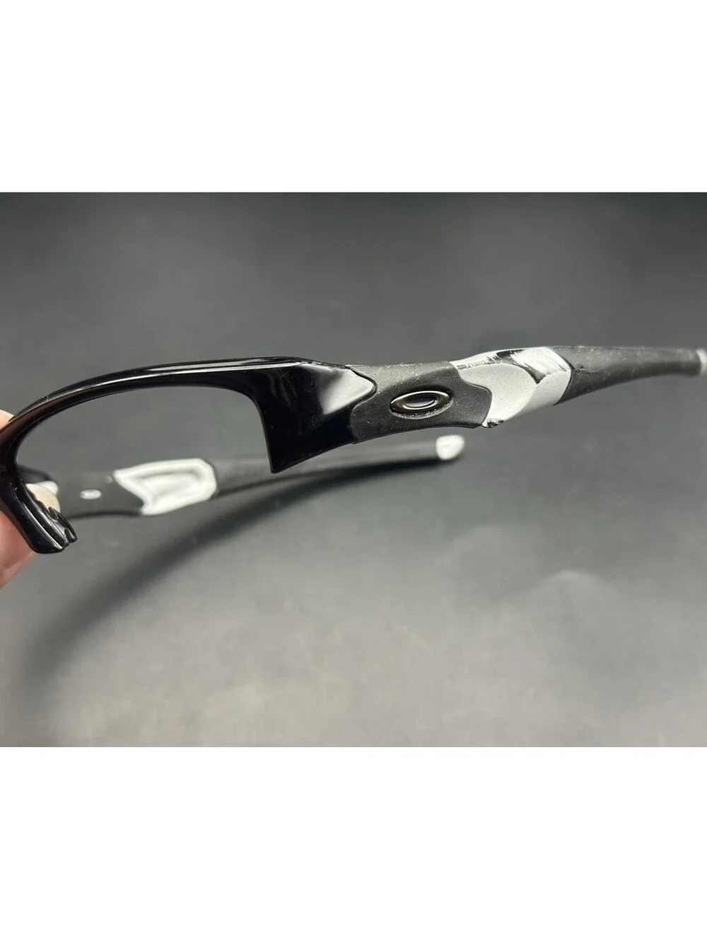 Oakley Flak Jacket Polished Black/Silver Frame